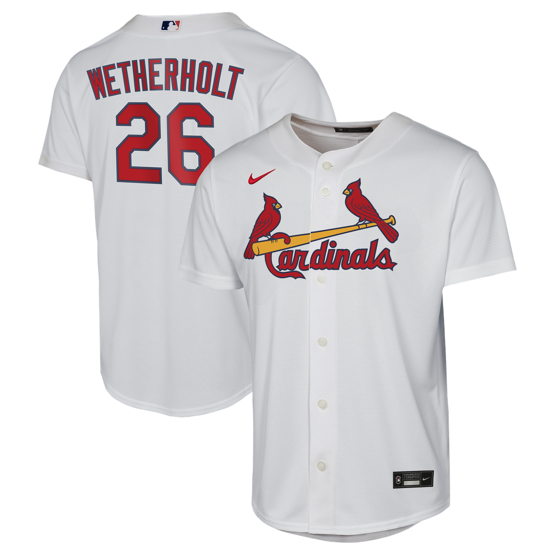 JJ Wetherholt St. Louis Cardinals Nike Youth Home Replica Jersey - White | MLB Fan Gear