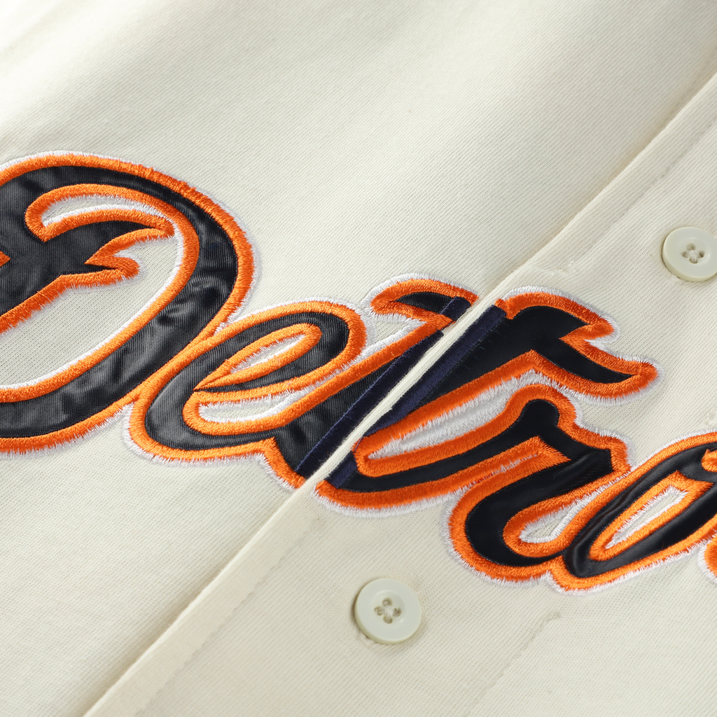 Detroit Tigers Profile Big & Tall Two-Color Fashion Jersey - Cream/ Navy | MLB Fan Gear