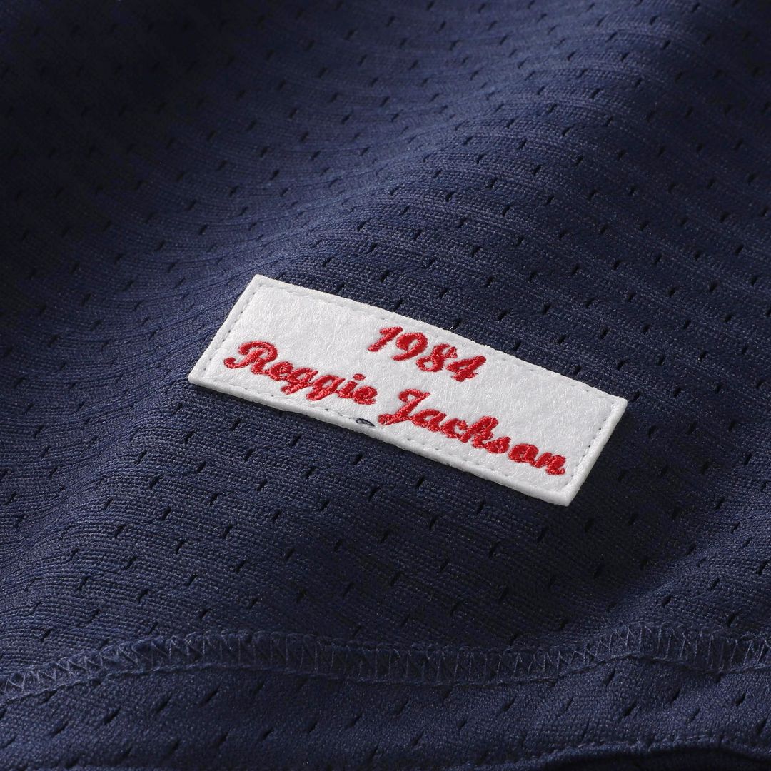Reggie Jackson California Angels Mitchell & Ness Authentic Batting Practice Jersey - Navy | MLB Fan Gear