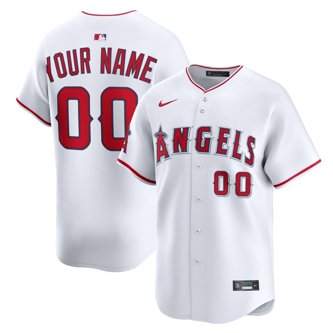 Los Angeles Angels Nike Home Limited Custom Jersey - White | MLB Fan Gear