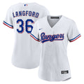 Wyatt Langford Texas Rangers Nike Women's Home Replica Jersey - White | MLB Fan Gear
