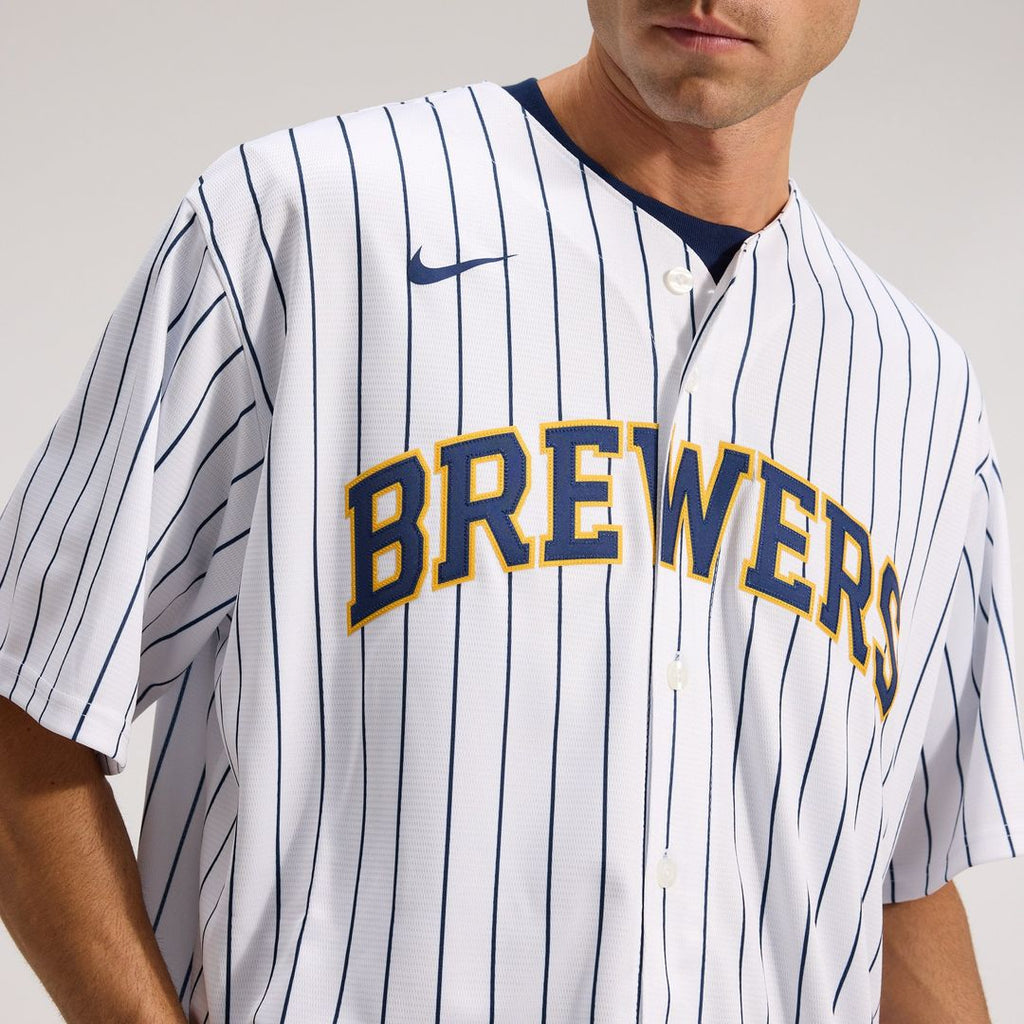 Christian Yelich Milwaukee Brewers Nike Alternate Replica Player Jersey - White | MLB Fan Gear