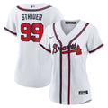 Spencer Strider Atlanta Braves Nike Women's Home Replica Jersey - White | MLB Fan Gear