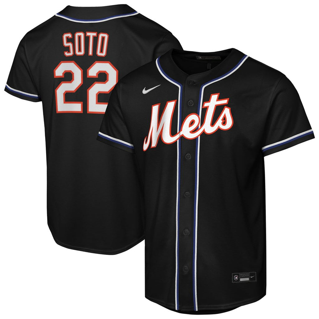 Juan Soto New York Mets Nike Youth Fashion Replica Player Jersey - Black | MLB Fan Gear