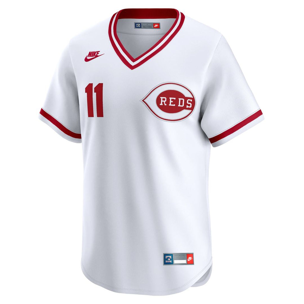 Barry Larkin Cincinnati Reds Nike Throwback Cooperstown Collection Limited Jersey - White | MLB Fan Gear