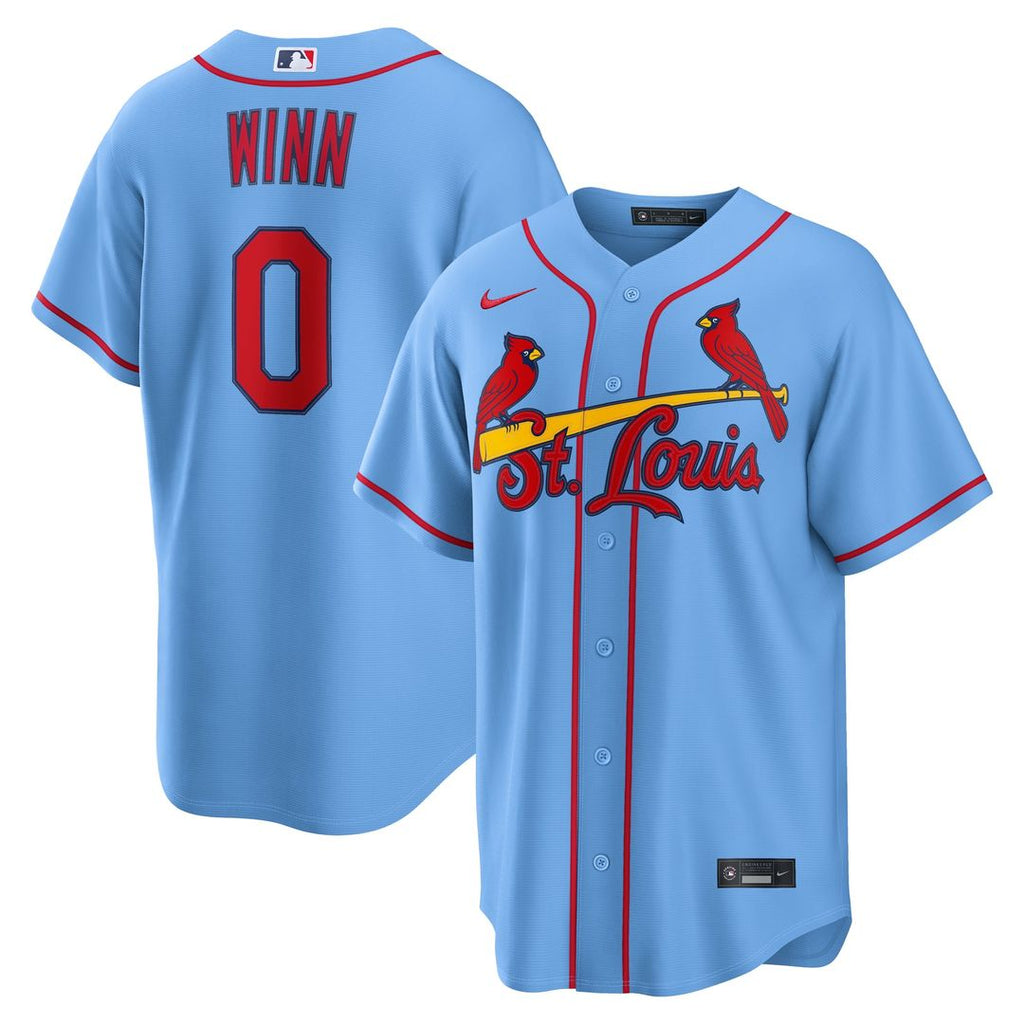 Masyn Winn St. Louis Cardinals Nike Alternate Replica Jersey - Light Blue | MLB Fan Gear
