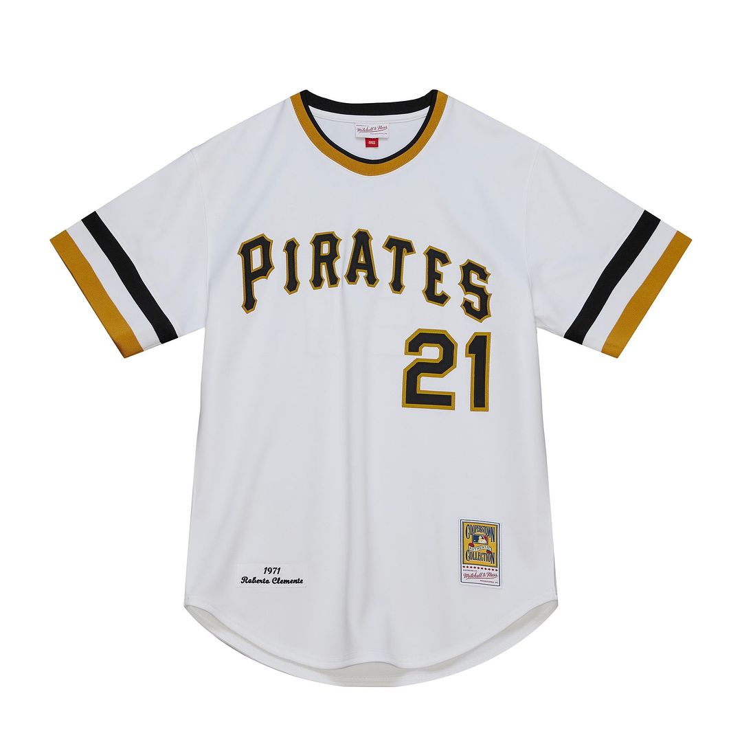 Roberto Clemente Pittsburgh Pirates Mitchell & Ness Cooperstown Collection Authentic Jersey - White | MLB Fan Gear