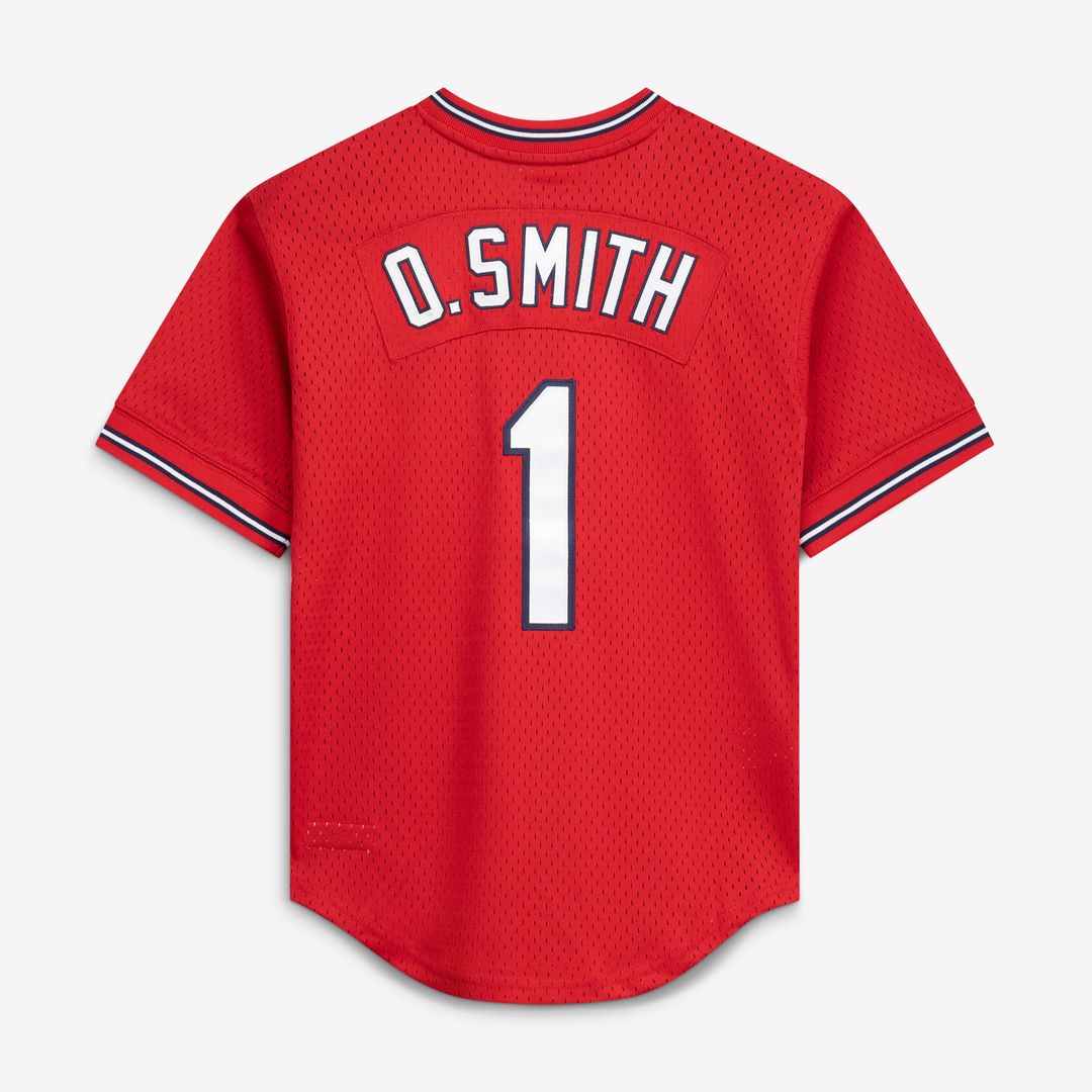 Ozzie Smith St. Louis Cardinals Mitchell & Ness Authentic Batting Practice Jersey - Scarlet | MLB Fan Gear