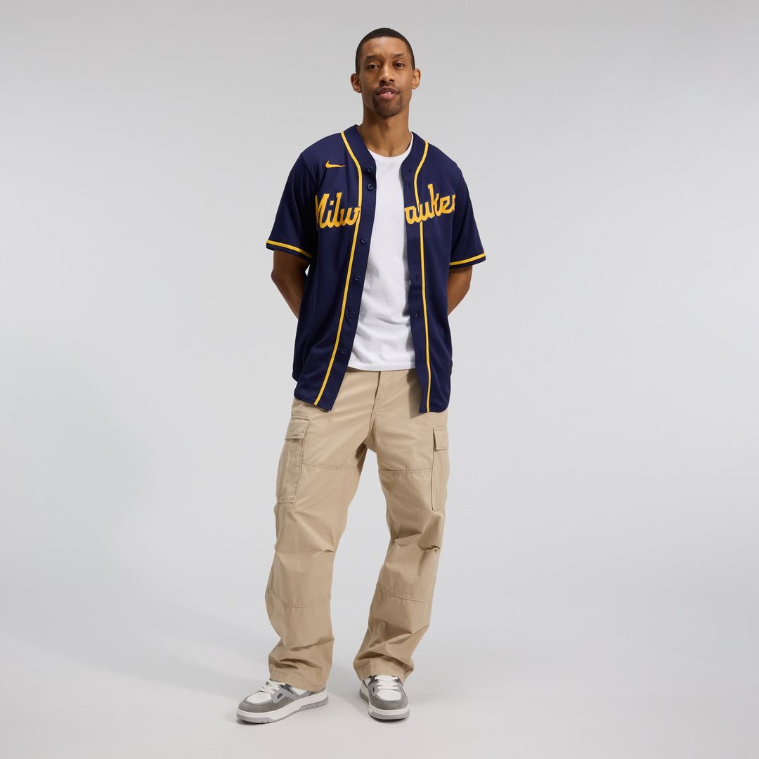 Milwaukee Brewers Nike Home Replica Team Jersey - Cream | MLB Fan Gear