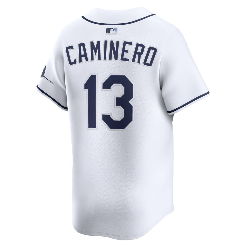 Junior Caminero Tampa Bay Rays Nike Home Limited Jersey - White | MLB Fan Gear