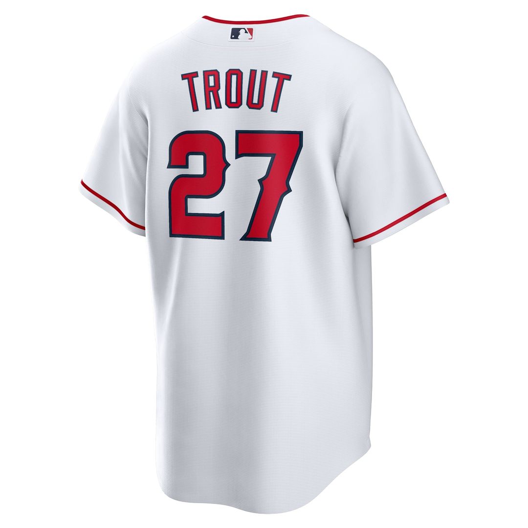 Mike Trout Los Angeles Angels Nike Home Replica Player Name Jersey - White | MLB Fan Gear
