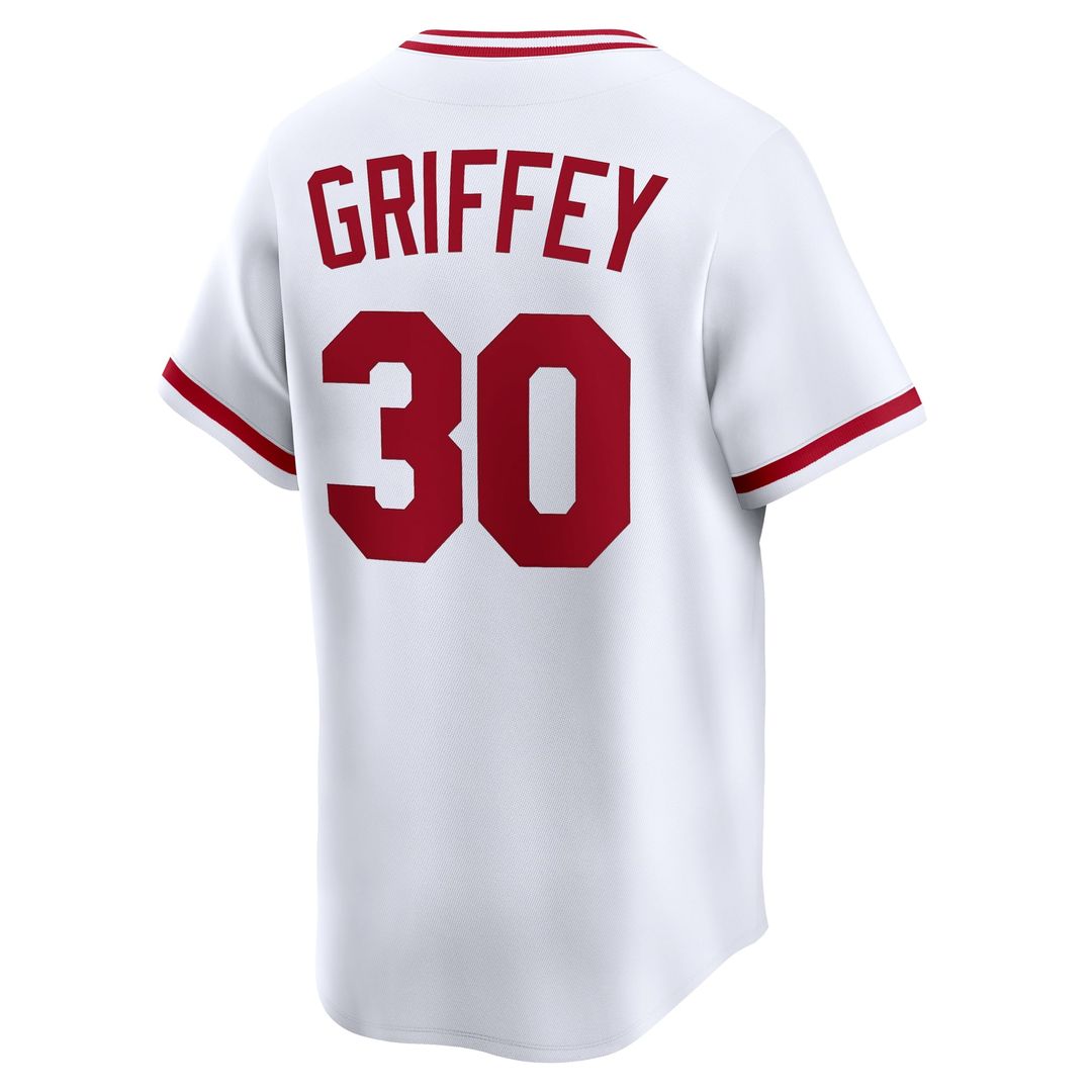 Ken Griffey Cincinnati Reds Nike Throwback Cooperstown Collection Limited Jersey - White | MLB Fan Gear