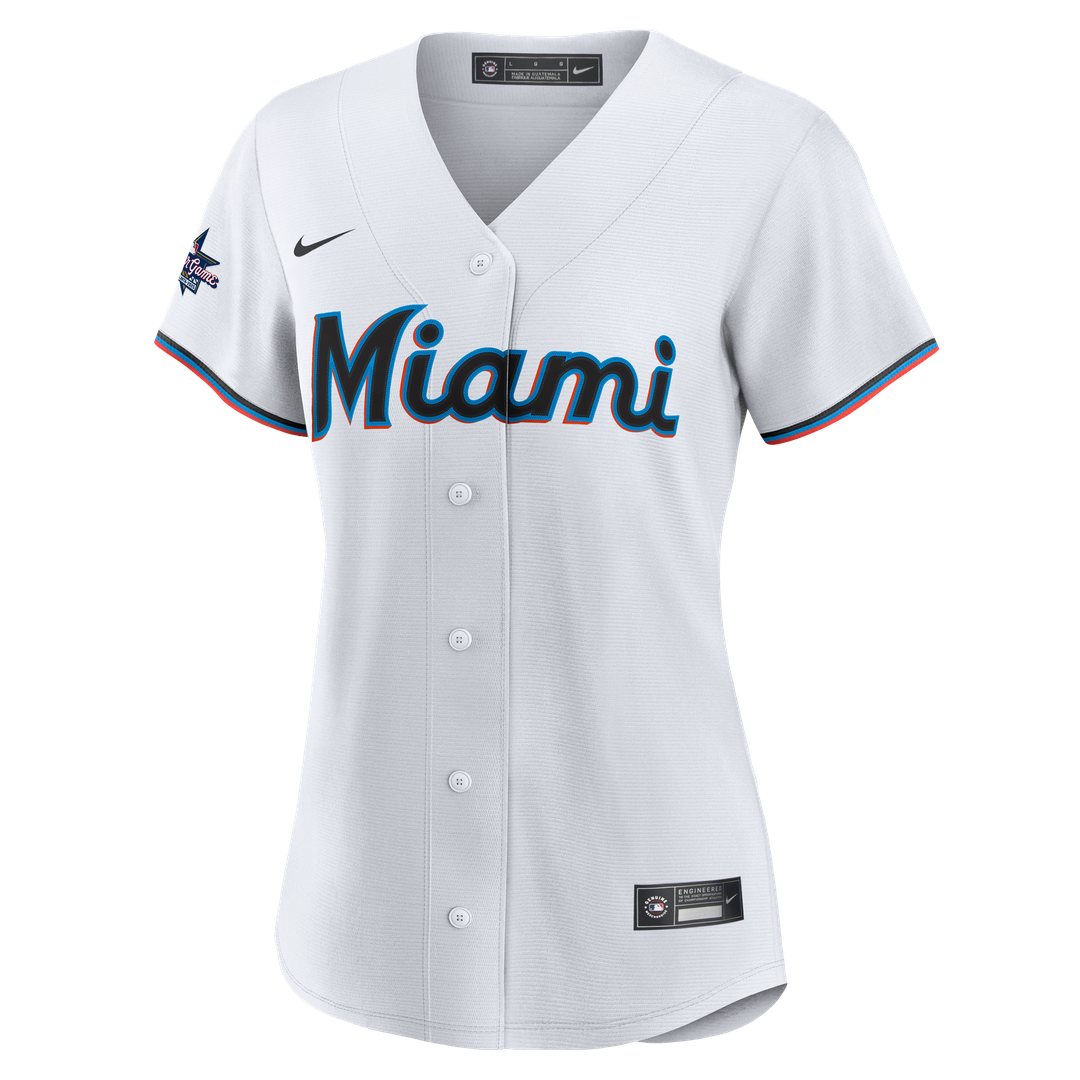 Miami Marlins Nike Women's Replica Team Jersey - White | MLB Fan Gear