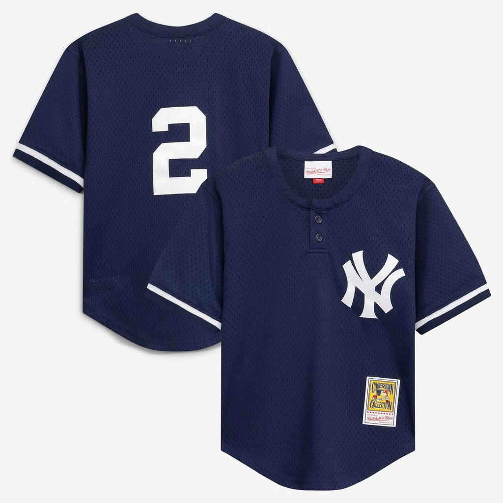 Derek Jeter New York Yankees Mitchell & Ness Preschool Cooperstown Collection Mesh Batting Practice Jersey - Navy | MLB Fan Gear
