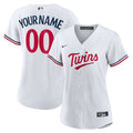 Minnesota Twins Nike Women's Home Replica Custom Jersey - White | MLB Fan Gear