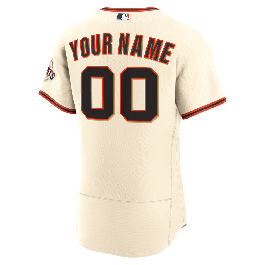 San Francisco Giants Nike Home Authentic Custom Jersey - Cream | MLB Fan Gear