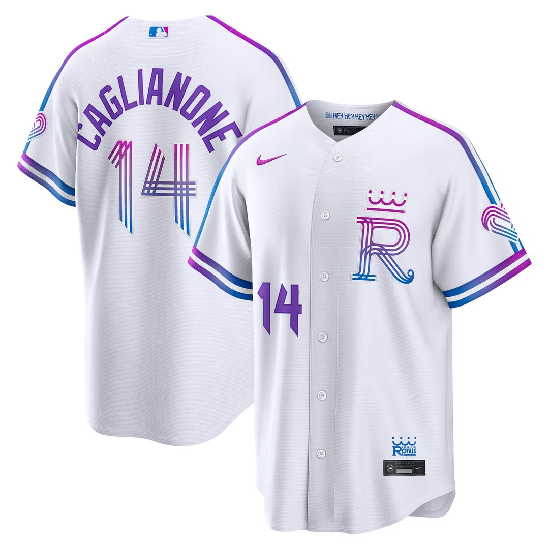 Jac Caglianone Kansas City Royals Nike 2026 City Connect Stadium Jersey - White | MLB Fan Gear