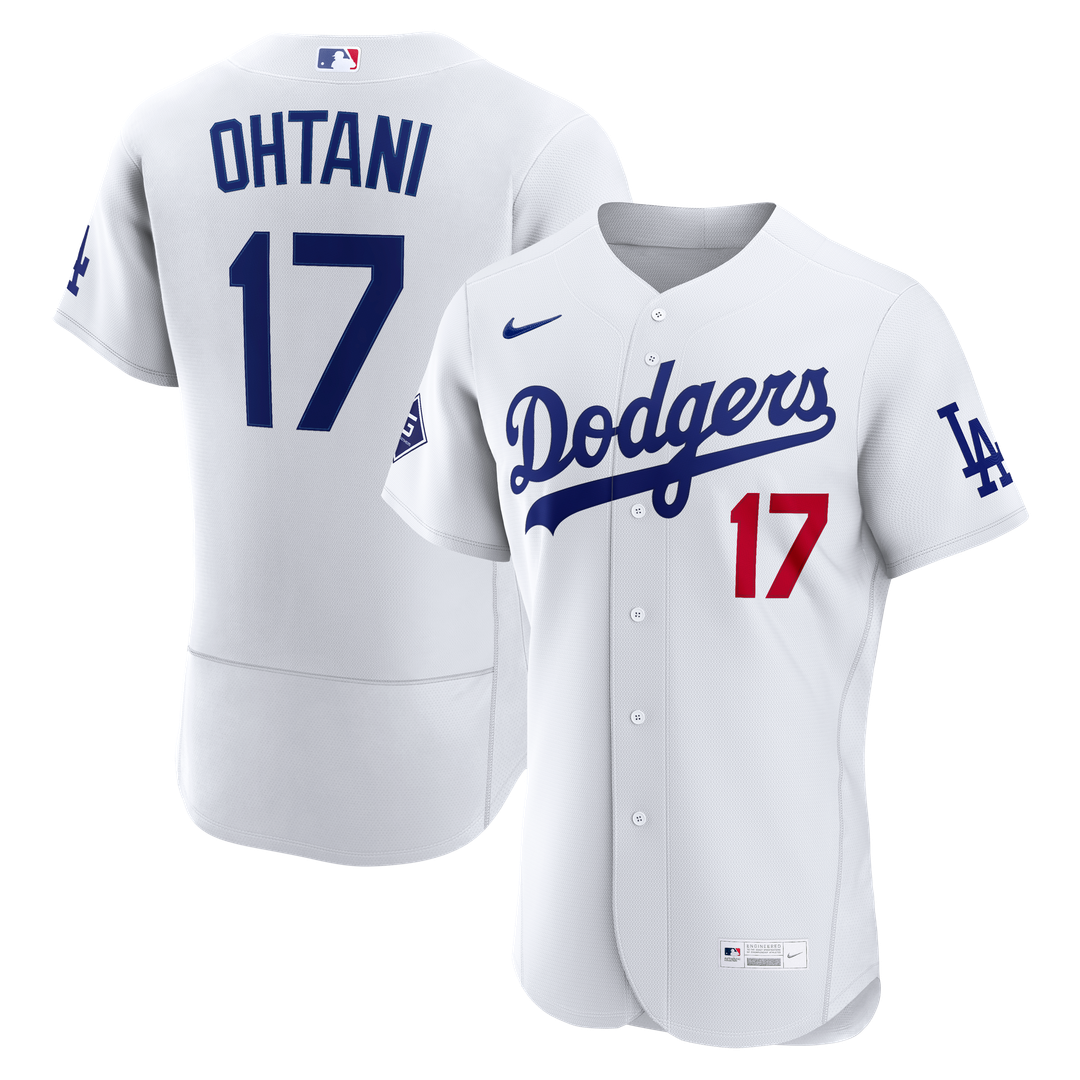 Shohei Ohtani Los Angeles Dodgers Nike Home Authentic Sponsor Patch Jersey - White | MLB Fan Gear