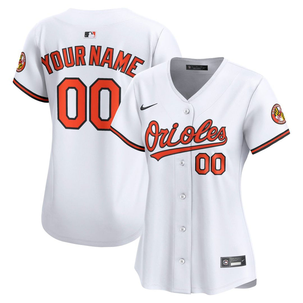 Baltimore Orioles Nike Women's Home Limited Custom Jersey - White | MLB Fan Gear