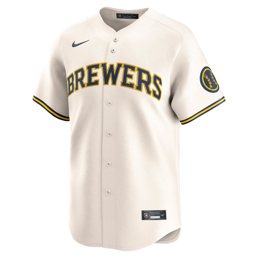 Milwaukee Brewers Nike Home Limited Jersey - Cream | MLB Fan Gear