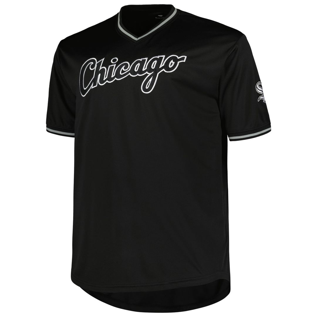 Chicago White Sox Profile Big & Tall Pop Fashion Jersey - Black | MLB Fan Gear