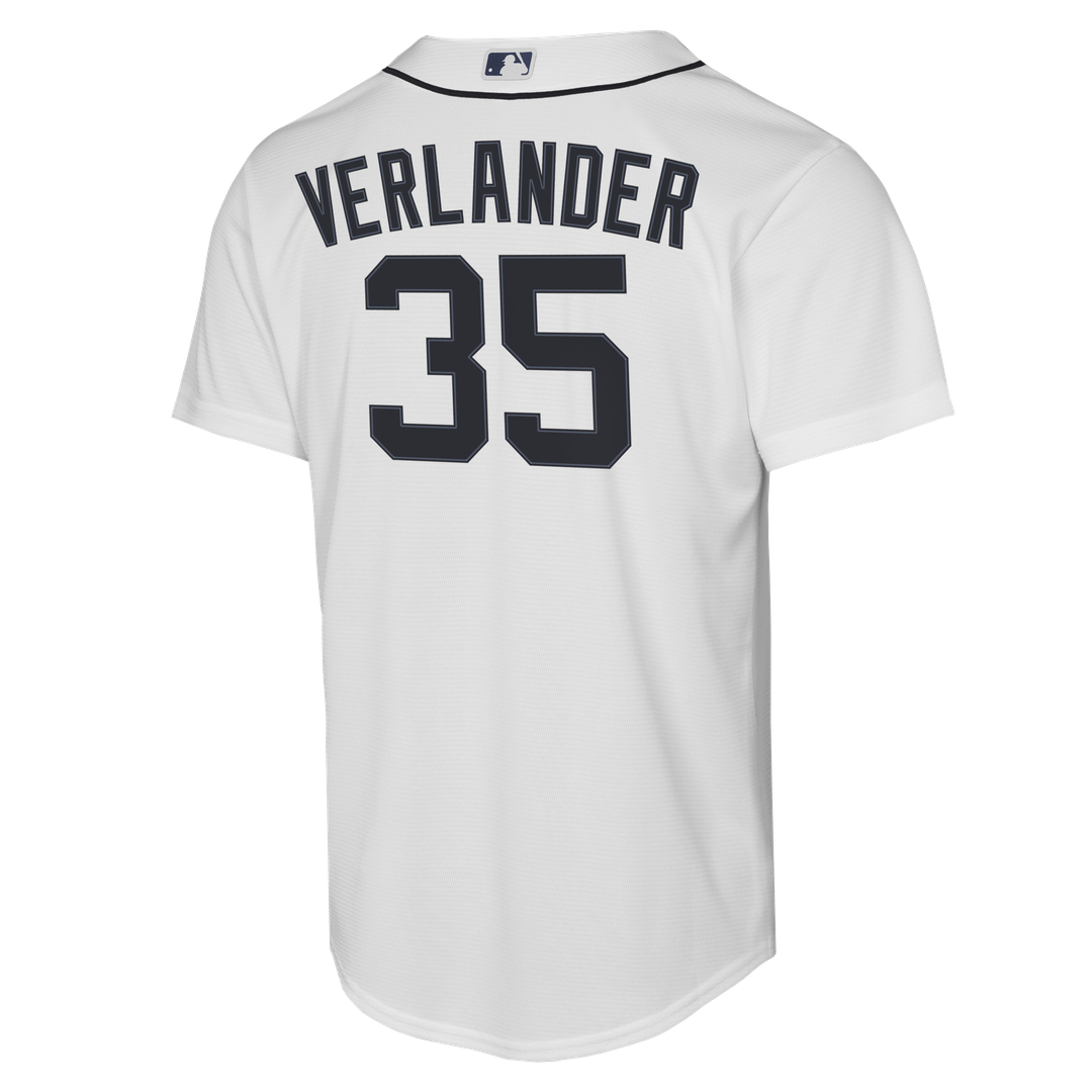 Justin Verlander Detroit Tigers Nike Youth Home Replica Jersey - White | MLB Fan Gear