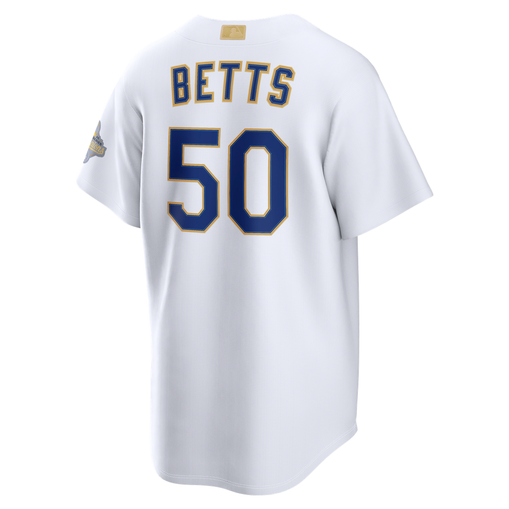 Mookie Betts Los Angeles Dodgers Nike 2026 Gold Collection Stadium Jersey - White | MLB Fan Gear