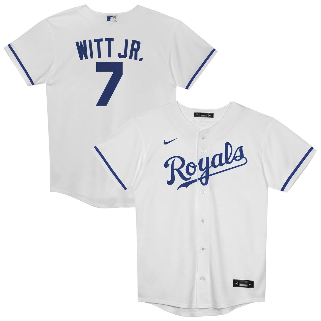 Bobby Witt Jr. Kansas City Royals Nike Preschool Home Replica Player Jersey - White | MLB Fan Gear