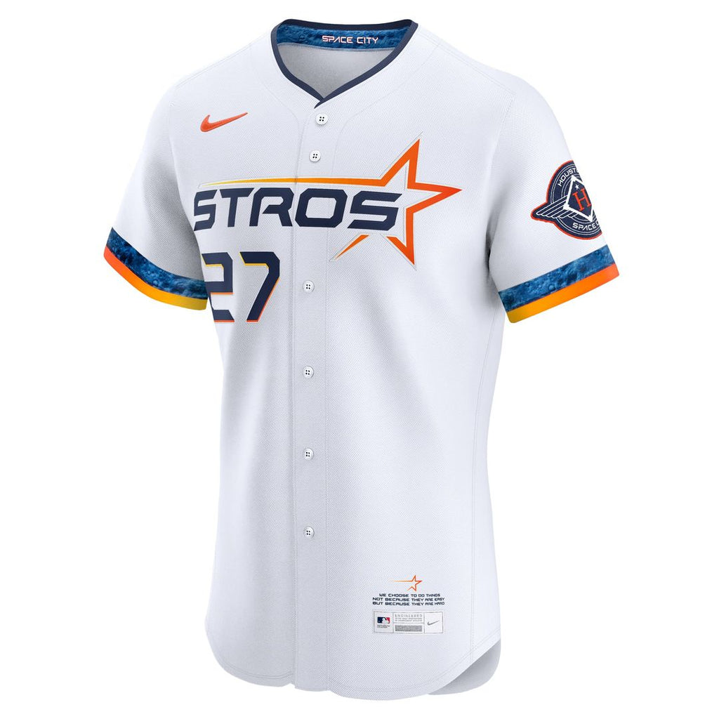 Jose Altuve Houston Astros Nike 2025 City Connect Elite Player Jersey - White | MLB Fan Gear