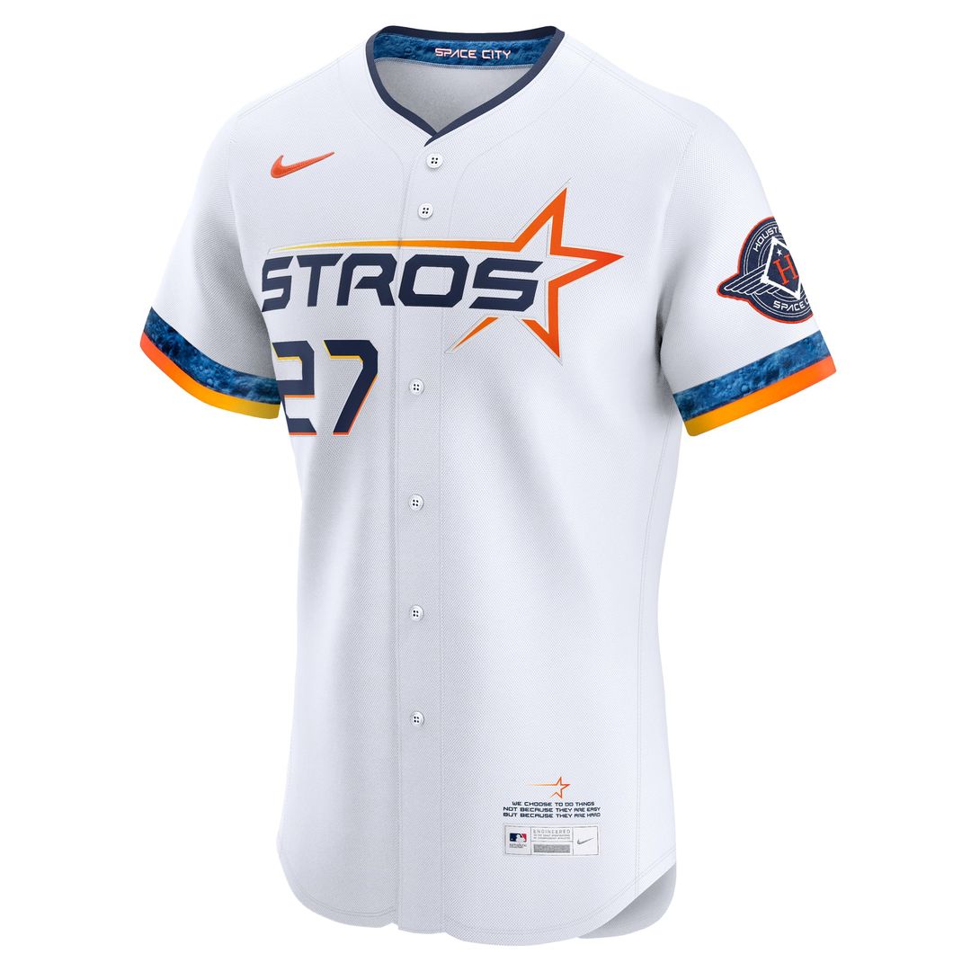 Jose Altuve Houston Astros Nike 2025 City Connect Elite Player Jersey - White | MLB Fan Gear