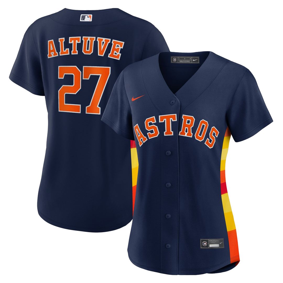 Jose Altuve Houston Astros Nike Women's Alternate Replica Player Jersey - Navy | MLB Fan Gear