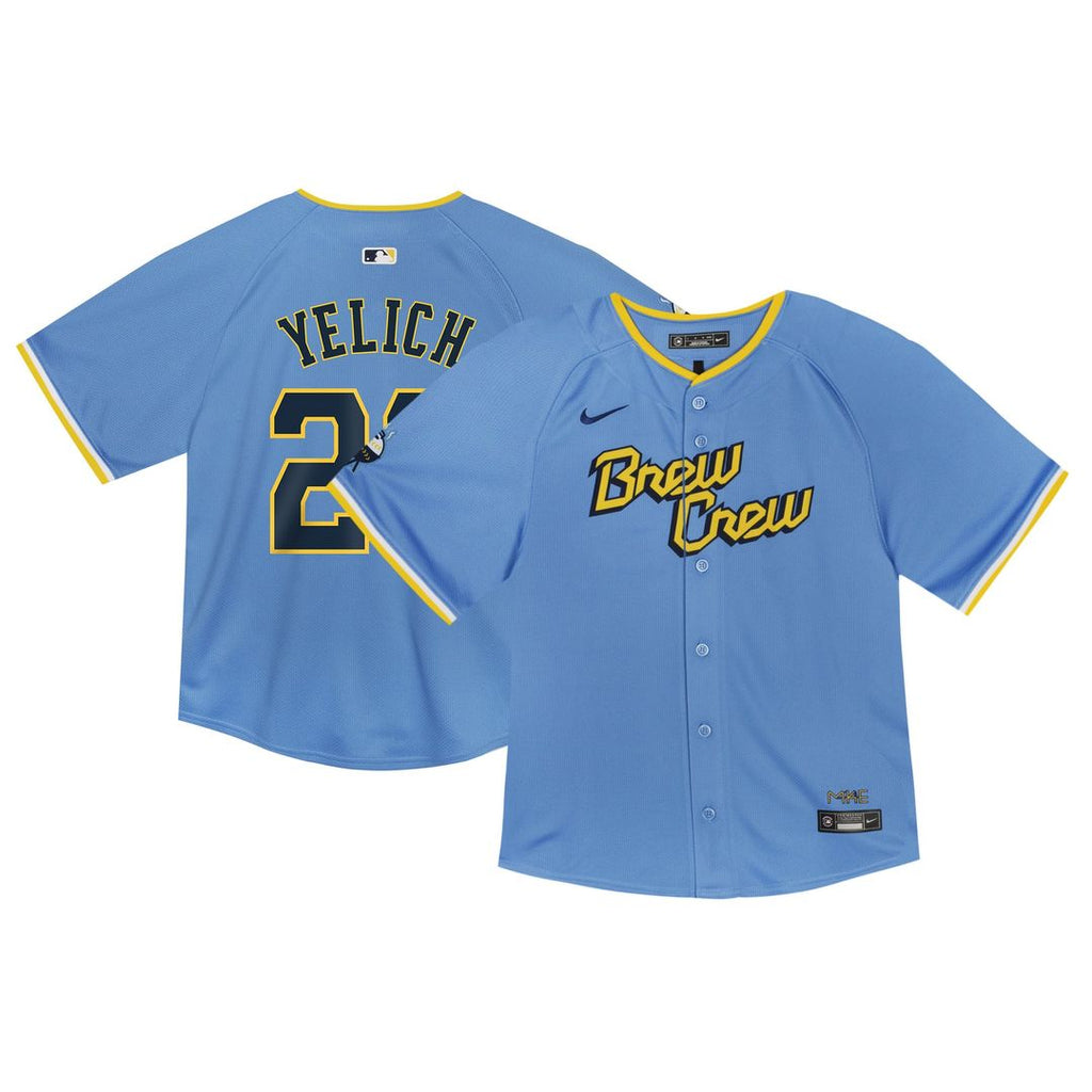 Christian Yelich Milwaukee Brewers Nike Toddler City Connect Limited Player Jersey - Powder Blue | MLB Fan Gear
