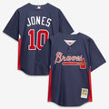 Chipper Jones Atlanta Braves Mitchell & Ness Authentic Batting Practice Jersey - Navy | MLB Fan Gear