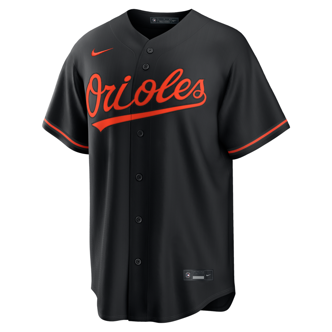 Gunnar Henderson Baltimore Orioles Nike Alternate Replica Jersey - Black | MLB Fan Gear