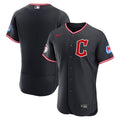 Cleveland Guardians Nike Alternate Authentic Sponsor Patch Jersey - Navy | MLB Fan Gear