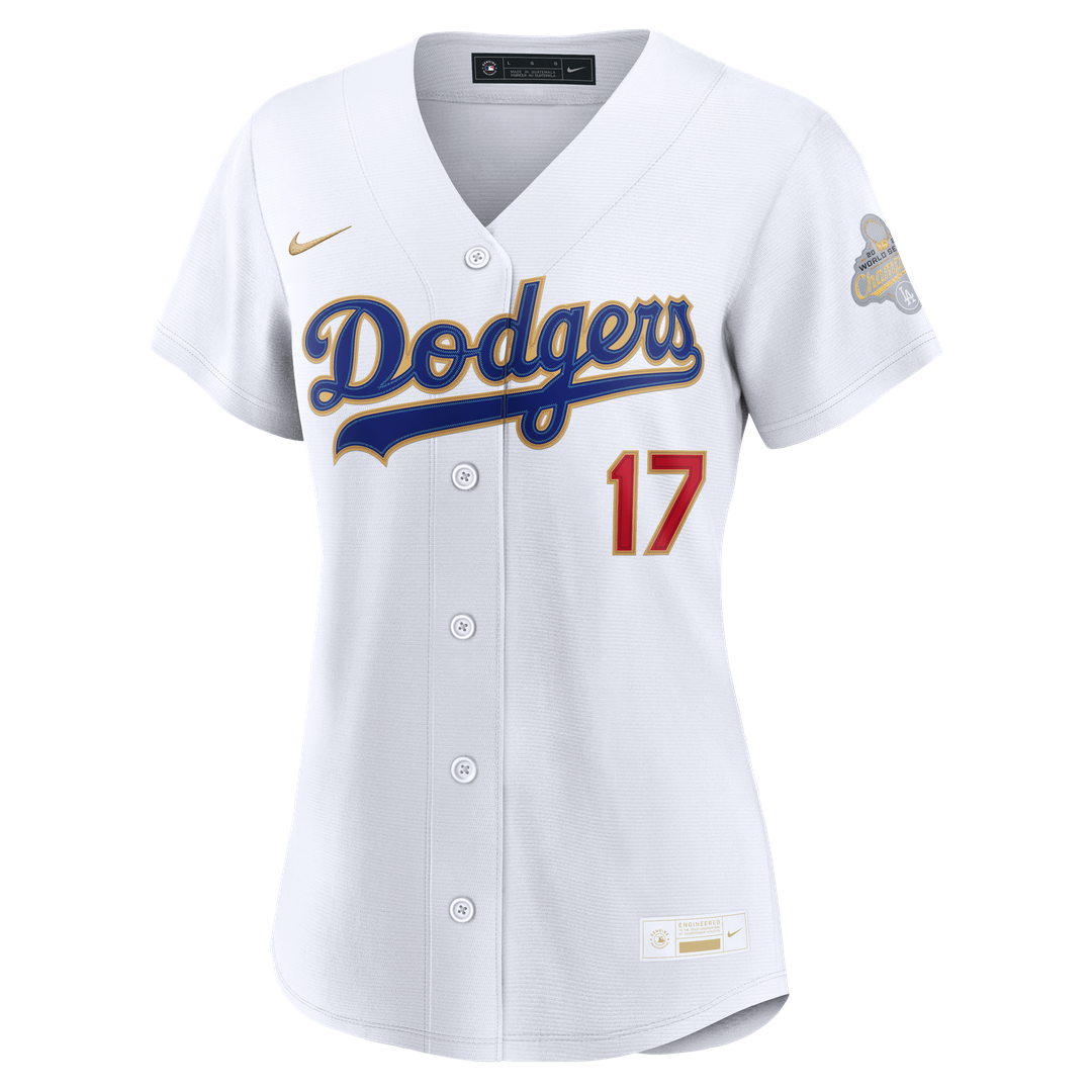 Shohei Ohtani Los Angeles Dodgers Nike Women's 2026 Gold Collection Stadium Jersey - White | MLB Fan Gear