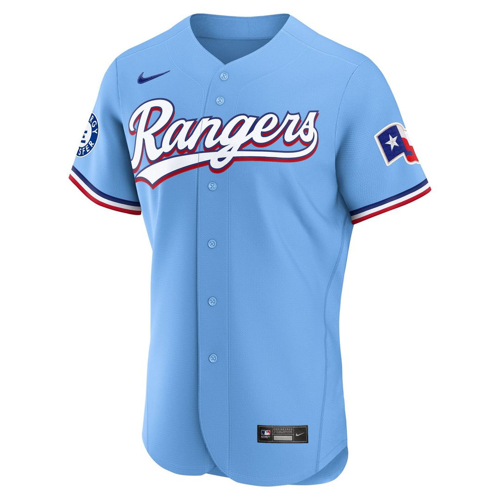 Texas Rangers Nike Alternate Authentic Jersey - Light Blue | MLB Fan Gear