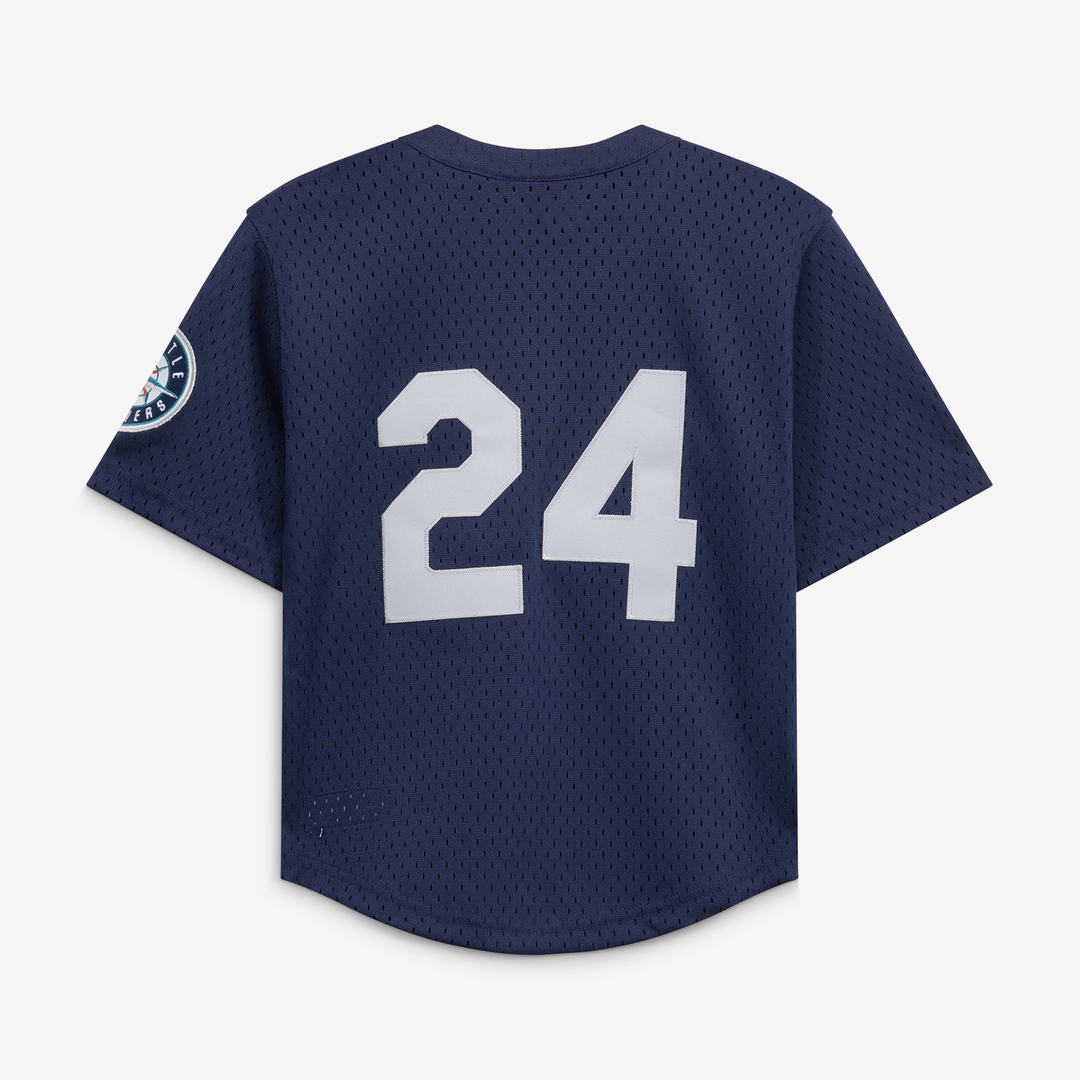 Ken Griffey Jr. Seattle Mariners Mitchell & Ness Toddler Cooperstown Collection Mesh Batting Practice Jersey - Navy | MLB Fan Gear