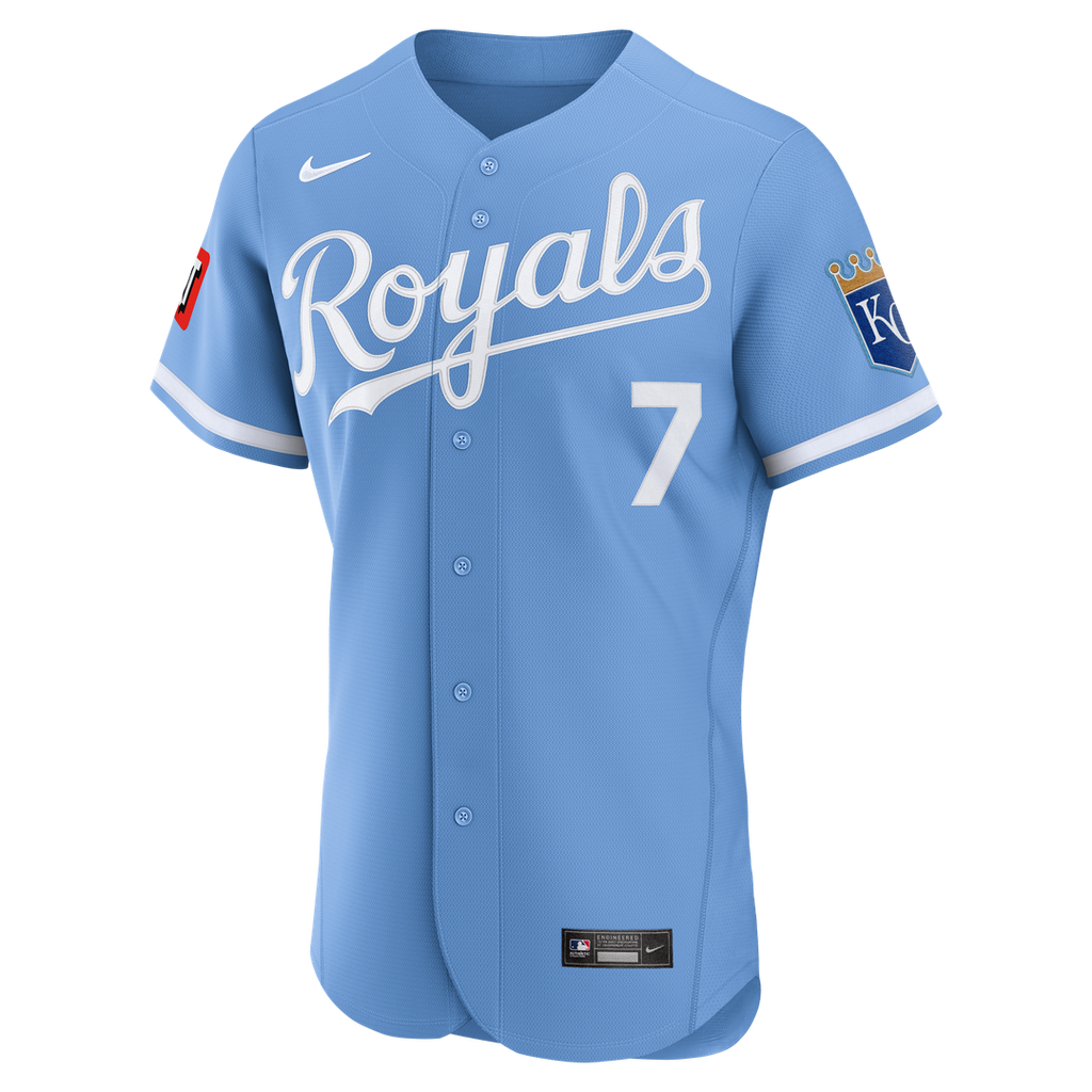Bobby Witt Jr. Kansas City Royals Nike Home Authentic Sponsor Patch Jersey - White | MLB Fan Gear
