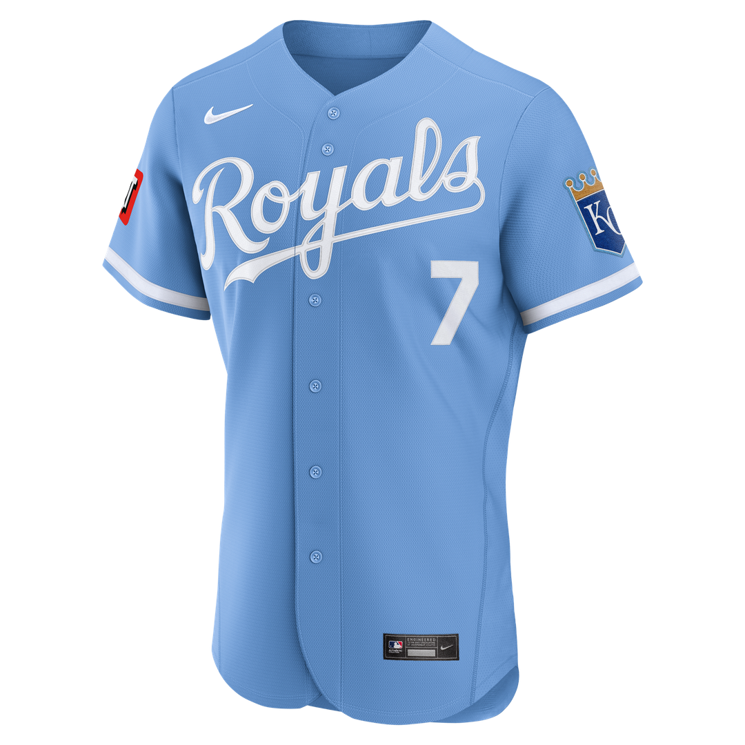 Bobby Witt Jr. Kansas City Royals Nike Home Authentic Sponsor Patch Jersey - White | MLB Fan Gear