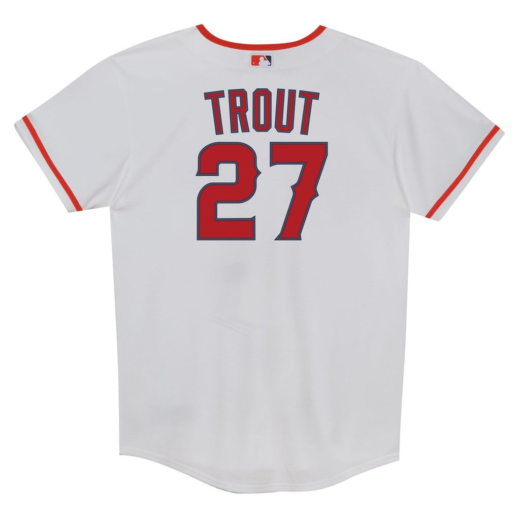Mike Trout Los Angeles Angels Nike Preschool Home Replica Player Jersey - White | MLB Fan Gear