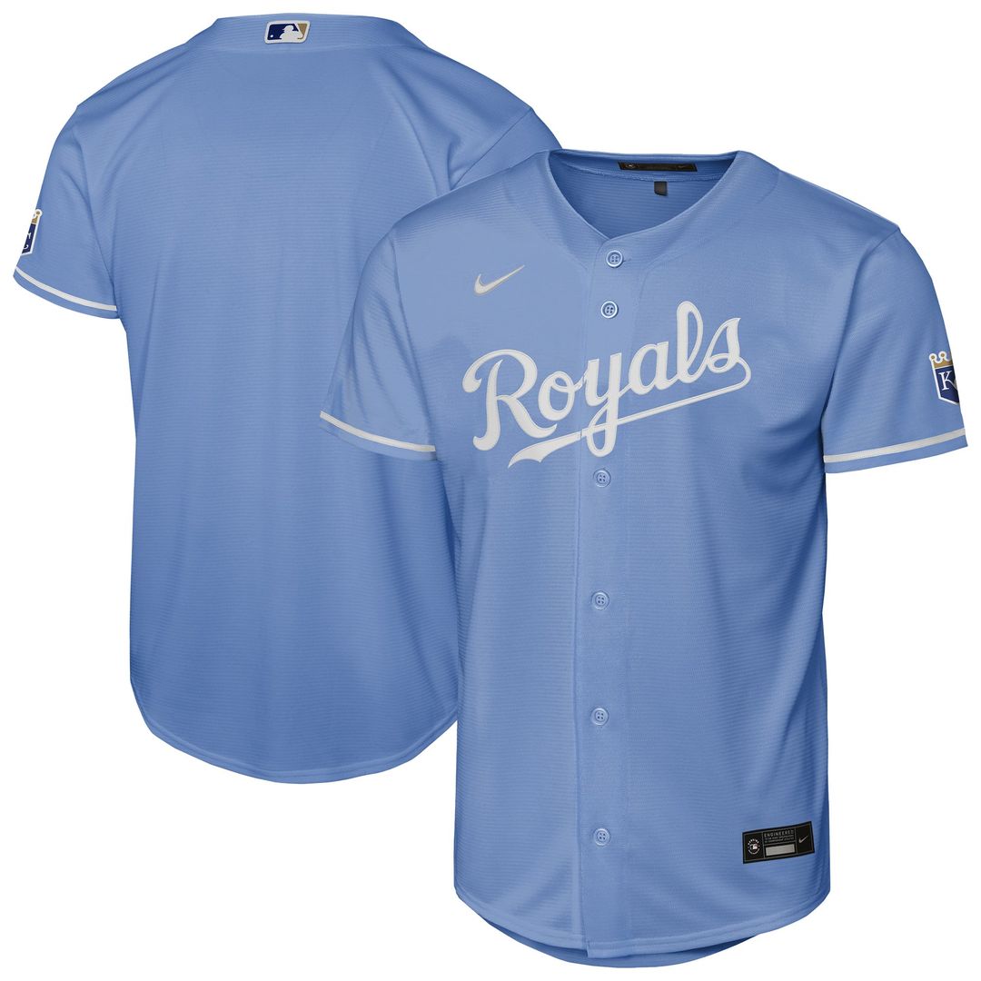 Kansas City Royals Nike Youth Alternate Stadium Jersey - Light Blue | MLB Fan Gear