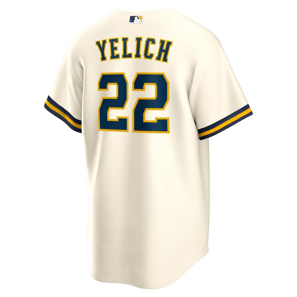 Christian Yelich Milwaukee Brewers Nike Home Replica Jersey - White | MLB Fan Gear
