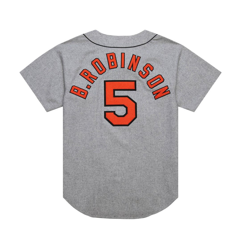 Brooks Robinson Baltimore Orioles Mitchell & Ness Cooperstown Collection 1966 Authentic Jersey - Gray | MLB Fan Gear