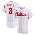 Bryce Harper Philadelphia Phillies Nike Home Authentic Sponsor Patch Jersey - White | MLB Fan Gear