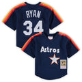 Nolan Ryan Houston Astros Mitchell & Ness Preschool & Toddler Cooperstown Collection Mesh Batting Practice Jersey - Navy | MLB Fan Gear