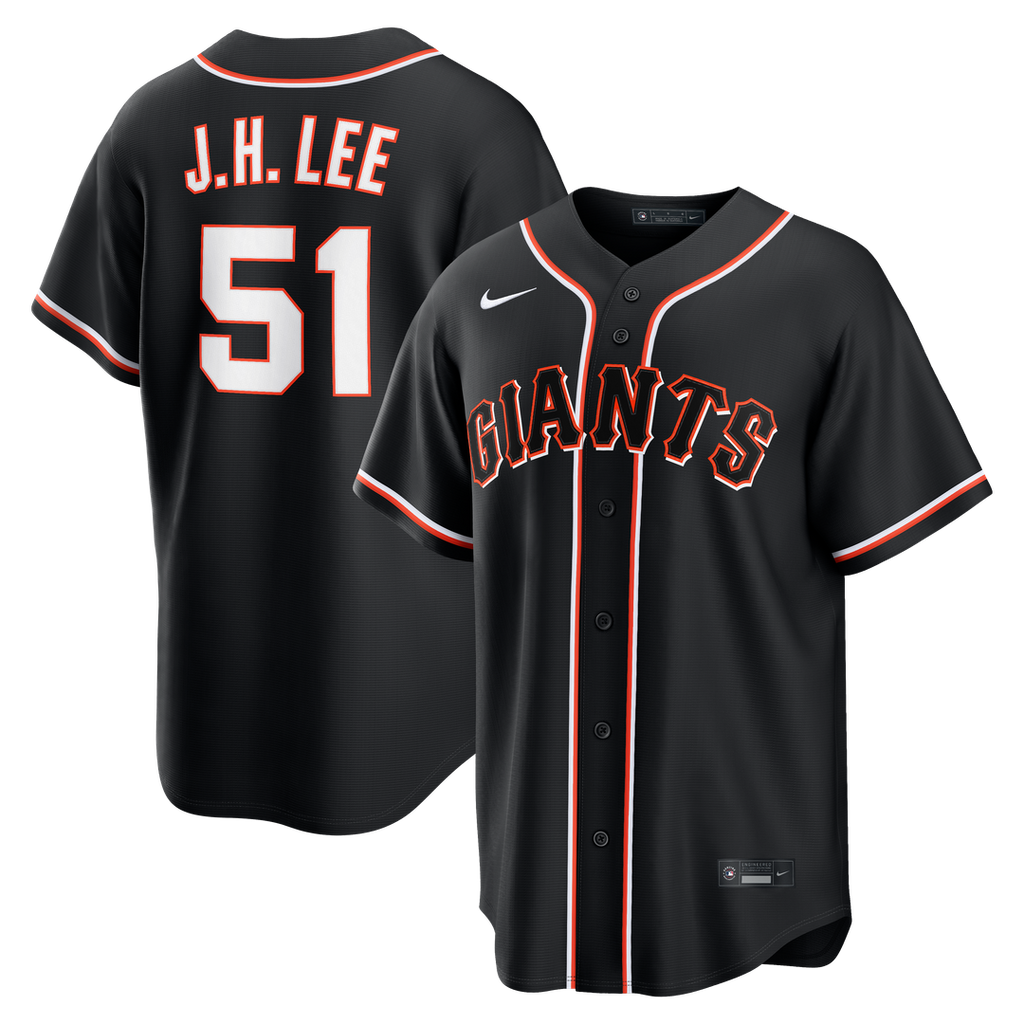 Jung Hoo Lee San Francisco Giants Nike Fashion Replica Black Out Jersey | MLB Fan Gear