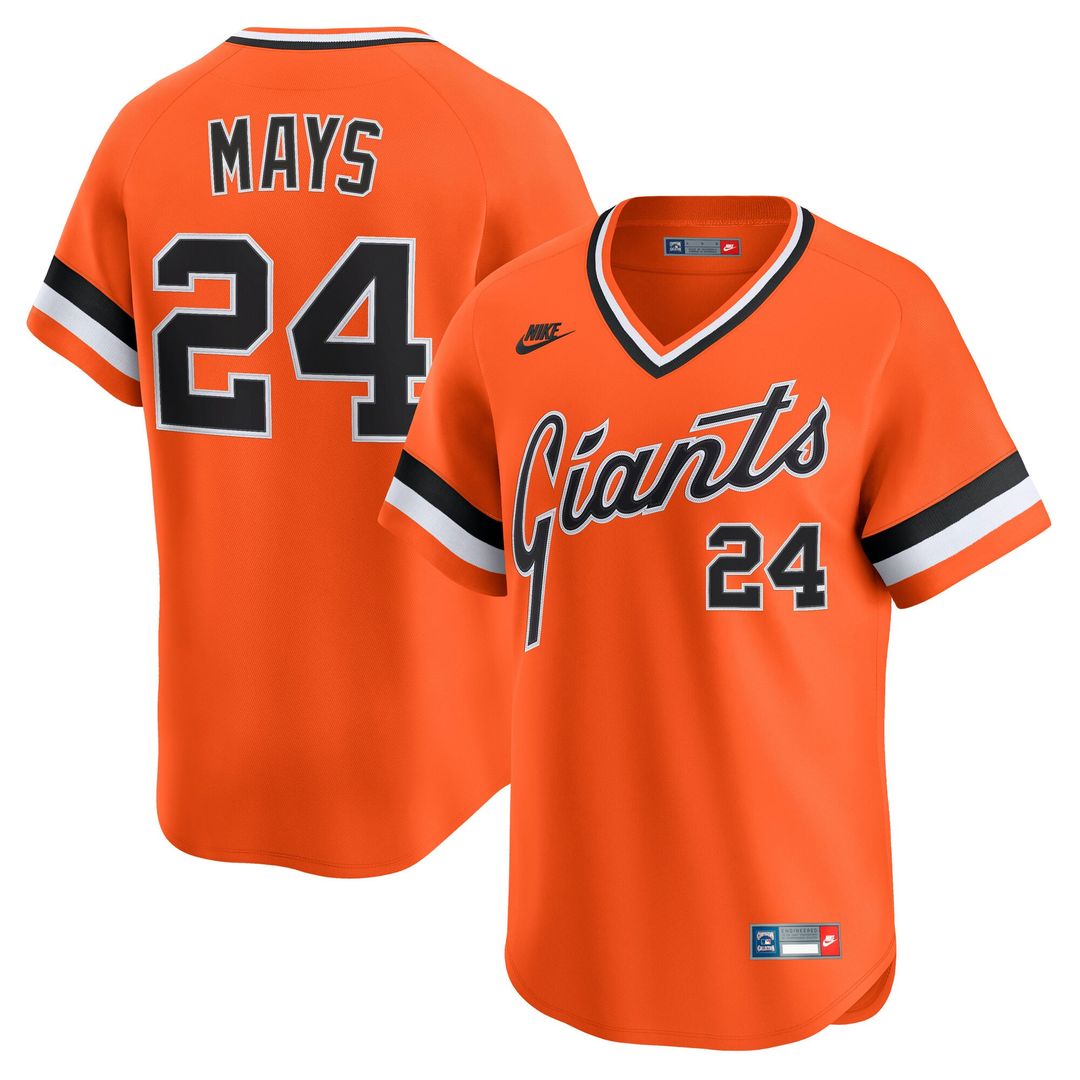 Willie Mays San Francisco Giants Nike Cooperstown Collection Limited Jersey - Orange | MLB Fan Gear