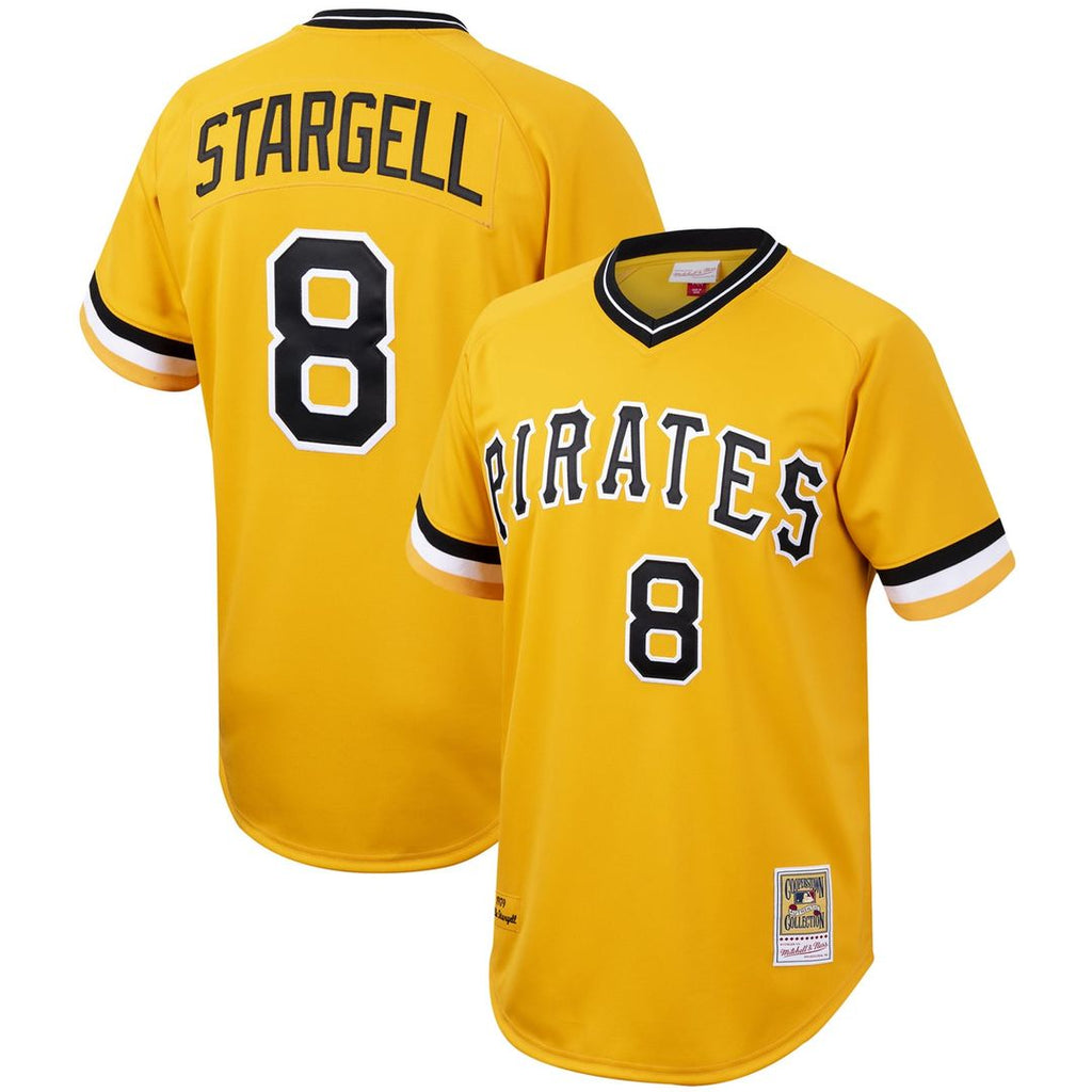 Willie Stargell Pittsburgh Pirates Mitchell & Ness Cooperstown Collection Authentic Jersey - Gold | MLB Fan Gear