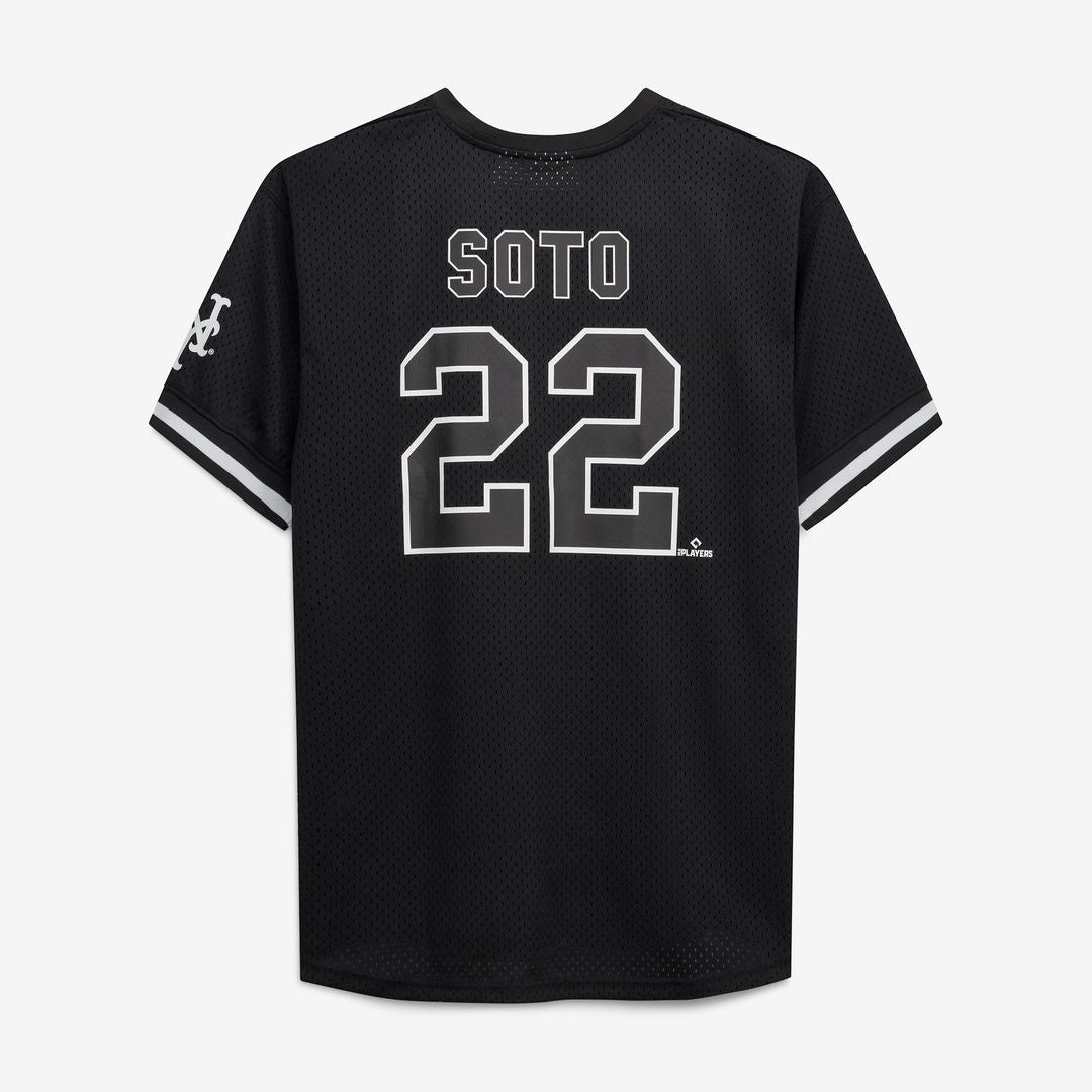 Juan Soto New York Mets Fanatics Big & Tall Heavyweight Mesh Jersey - Black/ White | MLB Fan Gear